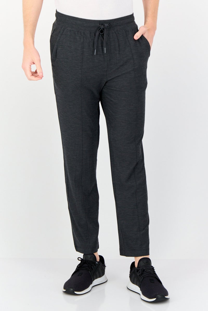 SKECHERS Men Sportswear Fit Outdoor Track Pants, Heather Black  - Image 1