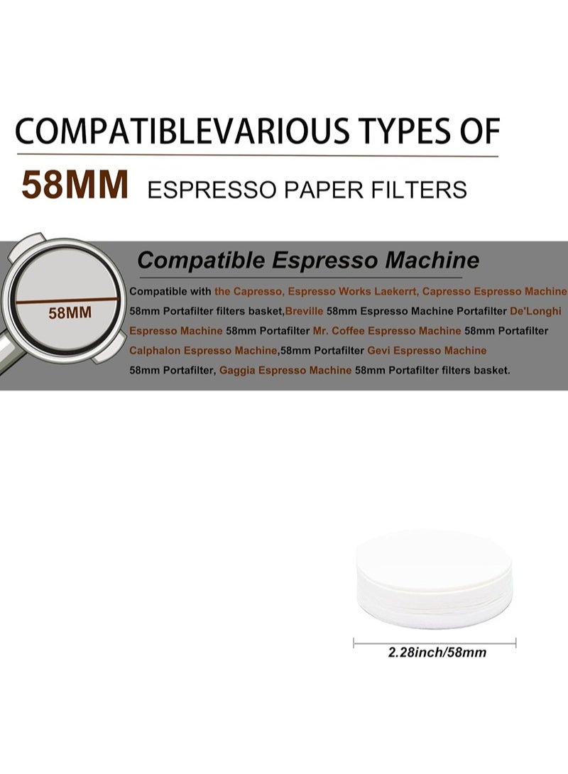 Coffee Filter For Espresso Machine, 200 Pcs 58mm Coffee Filter, Diy Coffee Filter For Home Office - Image 4
