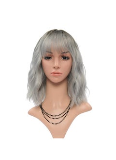 Grey Wigs With Bangs Women'S Ombre Grey Bob Wig Synthetic Cosplay Wig For Girl Costume Wigs (12" Dark Root Ombre Grey) - pzsku/Z75F863FC2A7A277B0BDBZ/45/_/1721904015/29df7bbc-c980-4428-85f5-c1c7e2e72f14