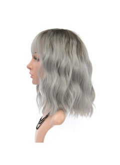 Grey Wigs With Bangs Women'S Ombre Grey Bob Wig Synthetic Cosplay Wig For Girl Costume Wigs (12" Dark Root Ombre Grey) - pzsku/Z75F863FC2A7A277B0BDBZ/45/_/1721904018/87cd4a3c-1bcb-4974-bea9-faf8187311e8