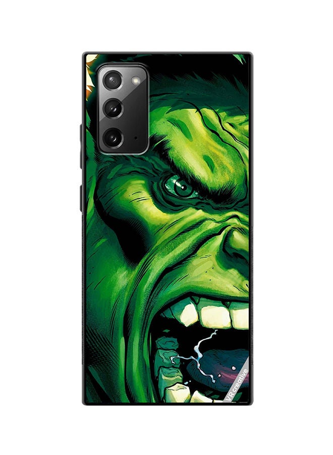 VR CREATIVE Protective Case Cover For Samsung Galaxy Note20 5G Hulk Face Design Multicolour - Image 1