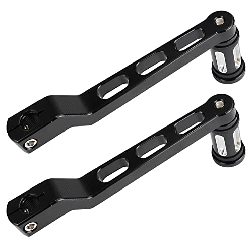 Donpida Motorcycle Heel Toe Gear Shift Lever Gear Pedals Shift Arms Compatible with Harley FL Softail Touring Electra Glide Road King Glide FLHX Street Glide Tri Glide Trikes Shifter Levers (Black) - Image 3