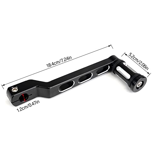 Donpida Motorcycle Heel Toe Gear Shift Lever Gear Pedals Shift Arms Compatible with Harley FL Softail Touring Electra Glide Road King Glide FLHX Street Glide Tri Glide Trikes Shifter Levers (Black) - Image 4