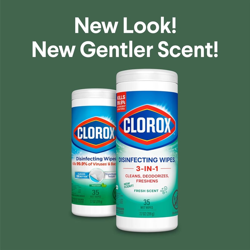 Clorox مناديل كلوركس المعقمة 35 عدداً برائحة منعشة - Image 2