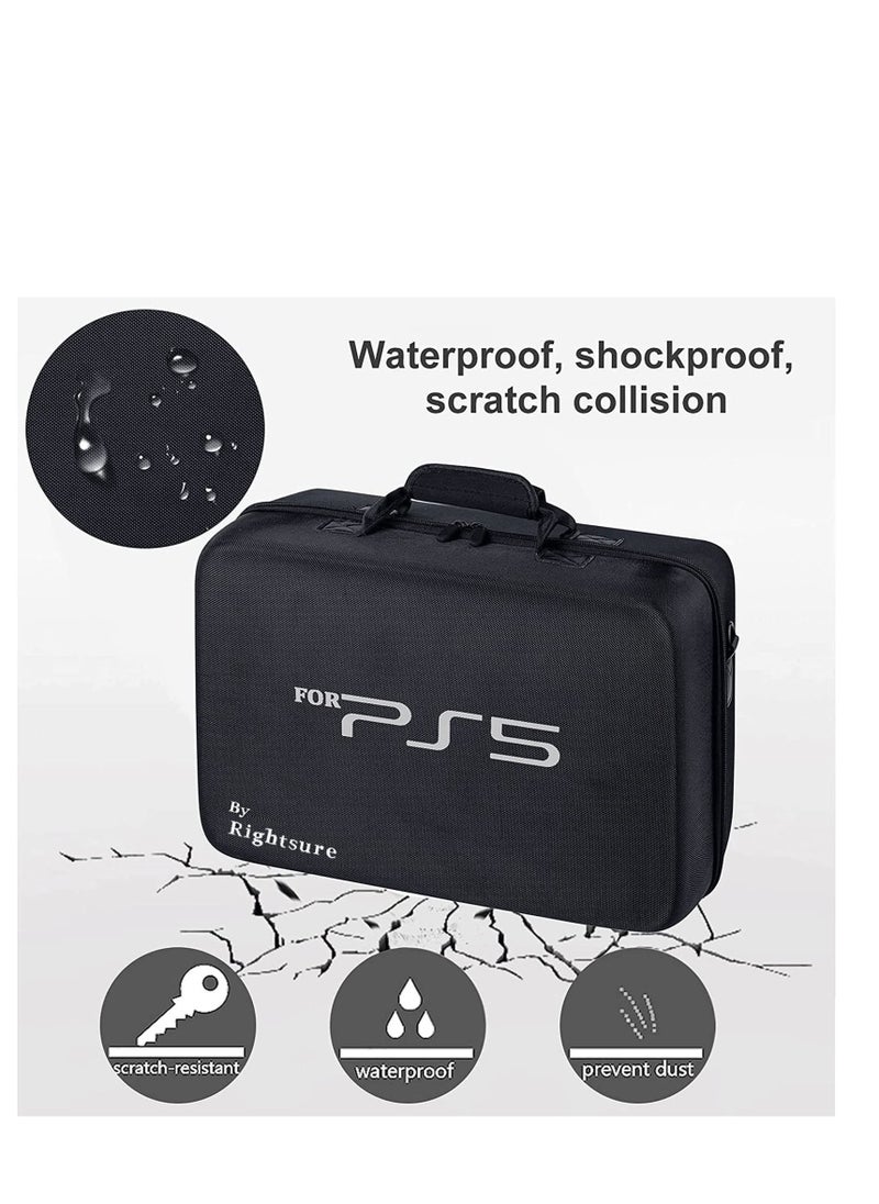 Rightsure - PS5 Carrying Case, Compatible with Playstation 5 Digital Edition (Black)lack) - Image 1