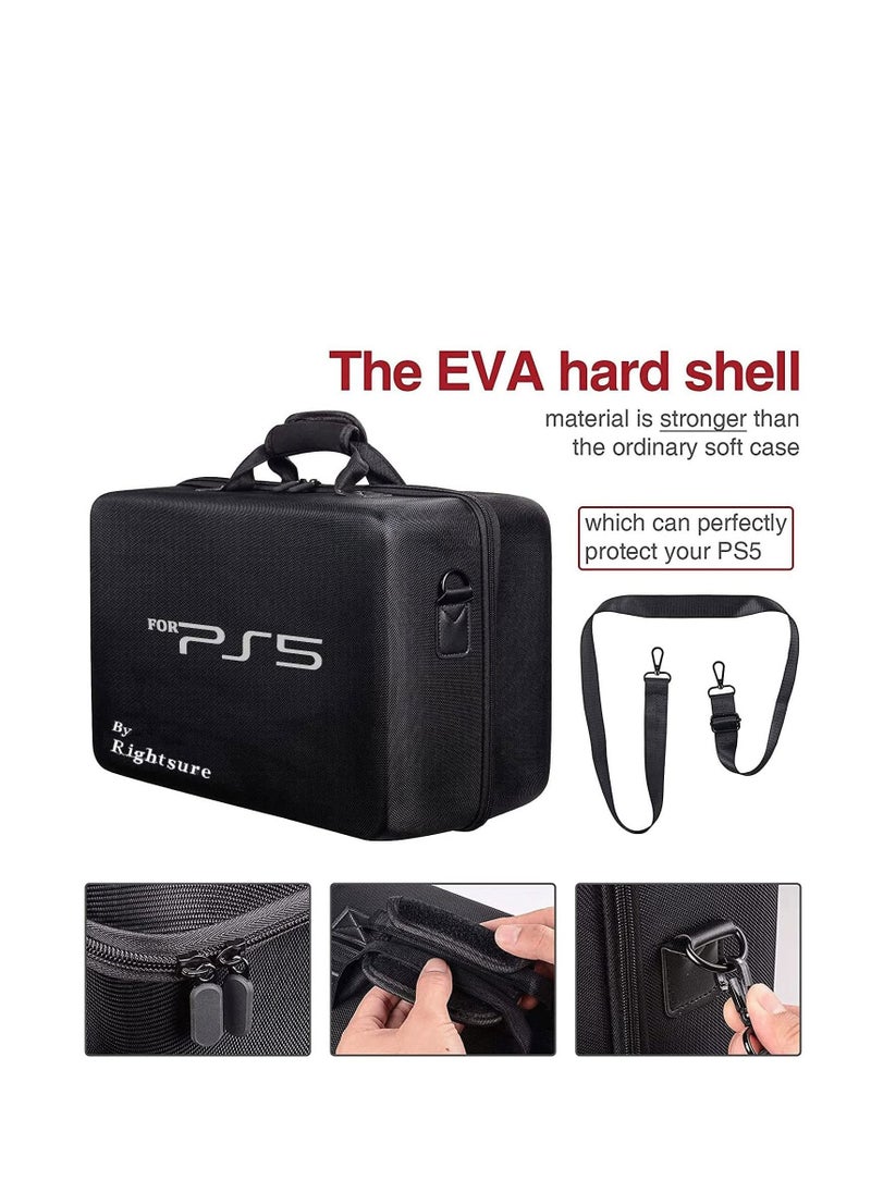 Rightsure - PS5 Carrying Case, Compatible with Playstation 5 Digital Edition (Black)lack) - Image 1