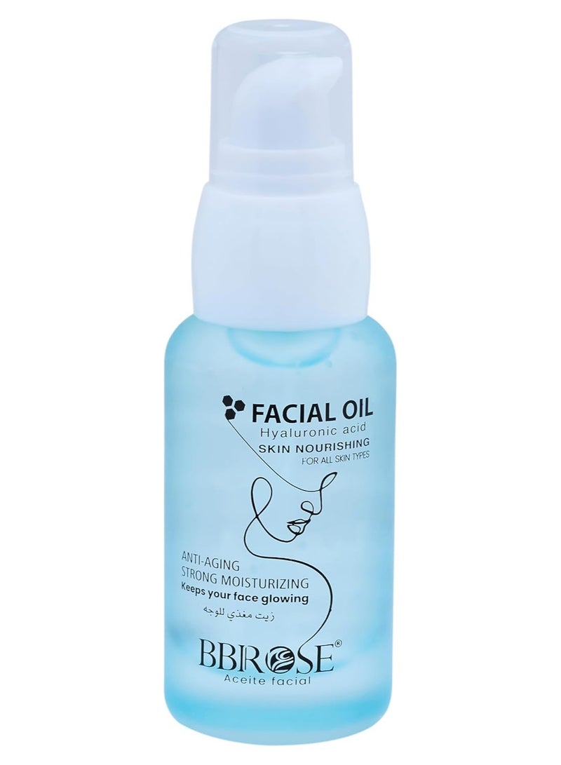 BBROSE Hyaluronic Facial Oil (20ml) | Deep Hydration & Plumping | Lightweight & Non-Greasy Formula | Enhances Glow, Smoothness & Skin Firmness | Daily Skincare for All Skin Types - Image 2