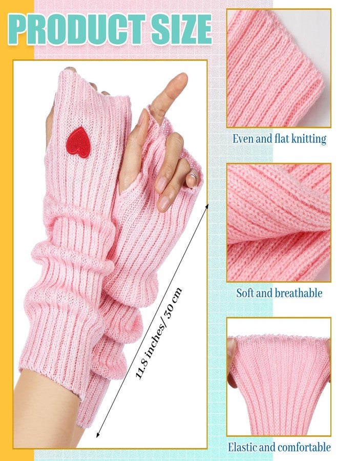 Berlune أكمام تدفئة الذراعين من بيرلون، 6 أزواج، بتصميم كاواي لطيف، على طراز هاراجوكو الياباني Y2k، للنساء والفتيات، زي لوليتا، زي مدرسي، 6 ألوان، ألوان زاهية، مخططة - Image 2
