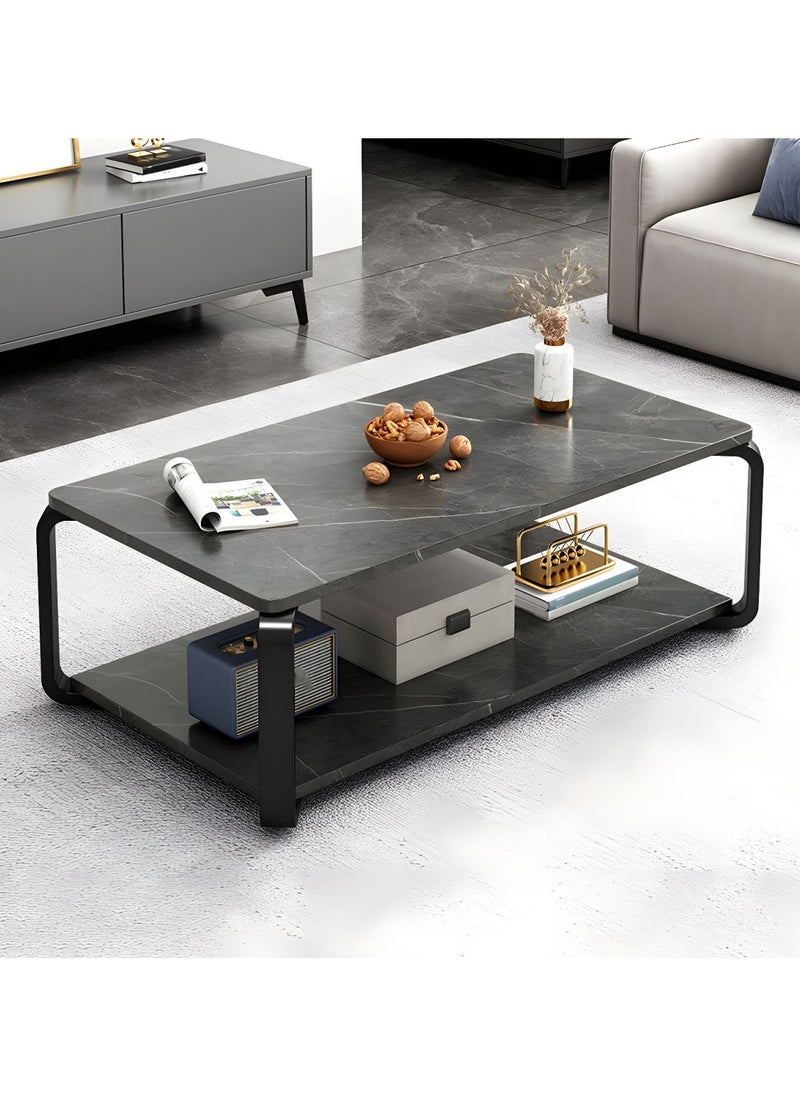 DubaiGallery Italian slate coffee table small apartment home living room center table simple modern side a few light luxury sweet table  - Image 1