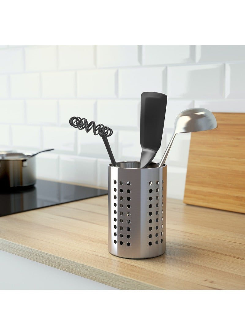 ORDNING Kitchen Utensil Rack, Stainless Steel, 18cm - Image 4