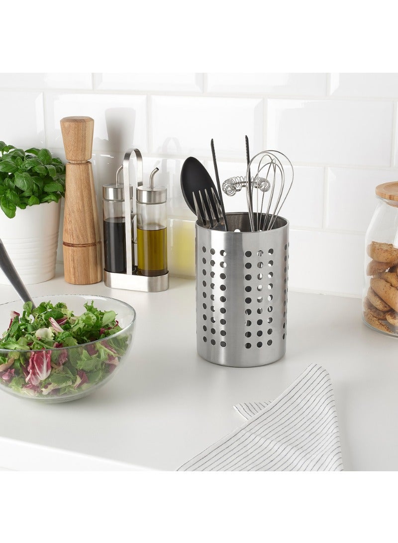 ORDNING Kitchen Utensil Rack, Stainless Steel, 18cm - Image 3