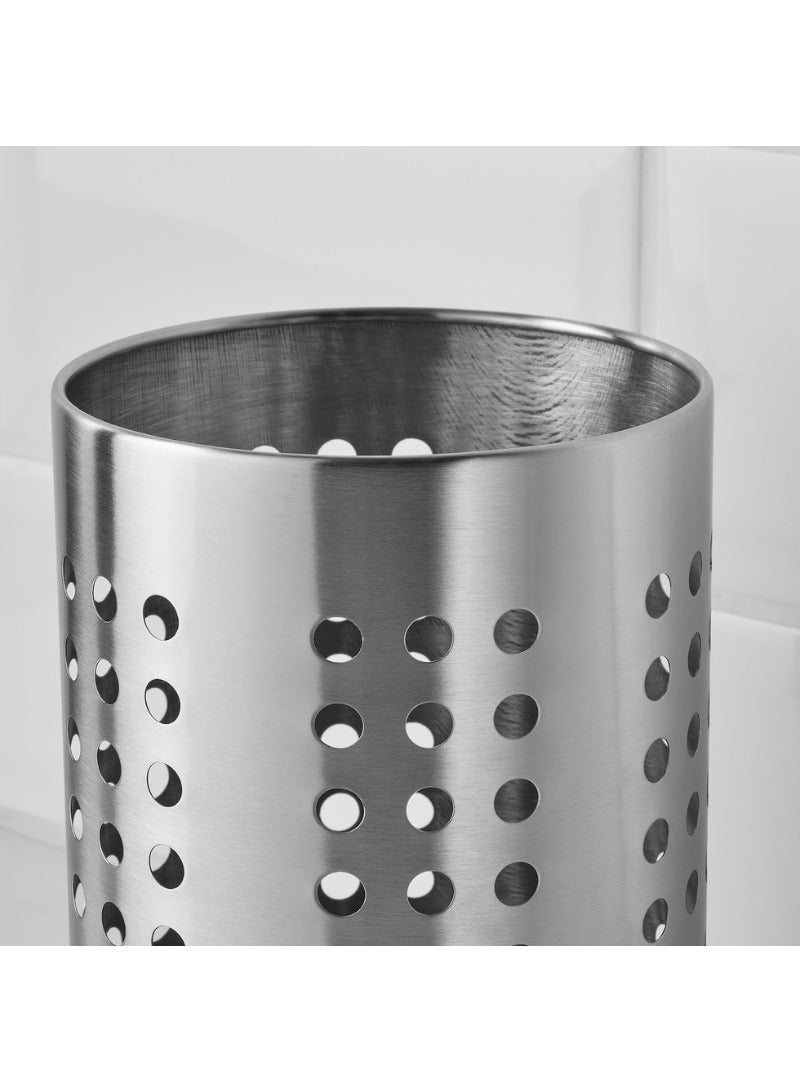 ORDNING Kitchen Utensil Rack, Stainless Steel, 18cm - Image 2