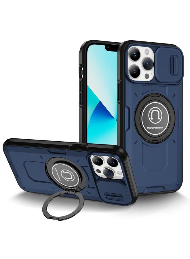 Zaboon Case For iPhone 13 Pro Max Sliding Camshield TPU Hybrid PC Magnetic Holder Phone Case - Image 1