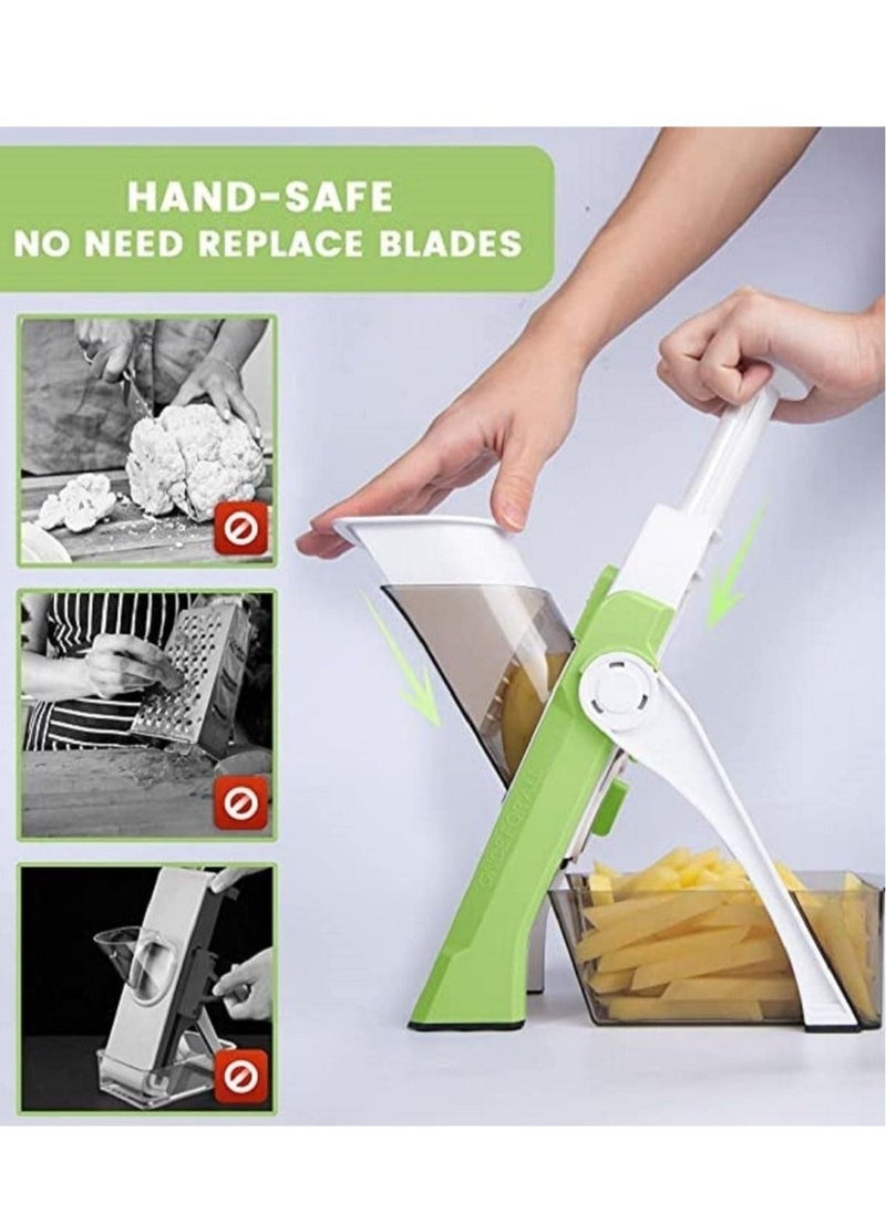 Raxoom Vegetable Cutter Mandoline Slicer,Once For All.Food Chopper,Dicer Fruit,French Fry Julinner - Image 2