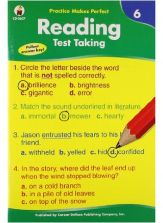 Reading Test Taking (Level 6) By Carson-Dellosa - pzsku/Z75F8D4C811225C878B79Z/45/_/1714389184/b3222ef6-4ccd-496d-b9ea-e49f1be7aa34