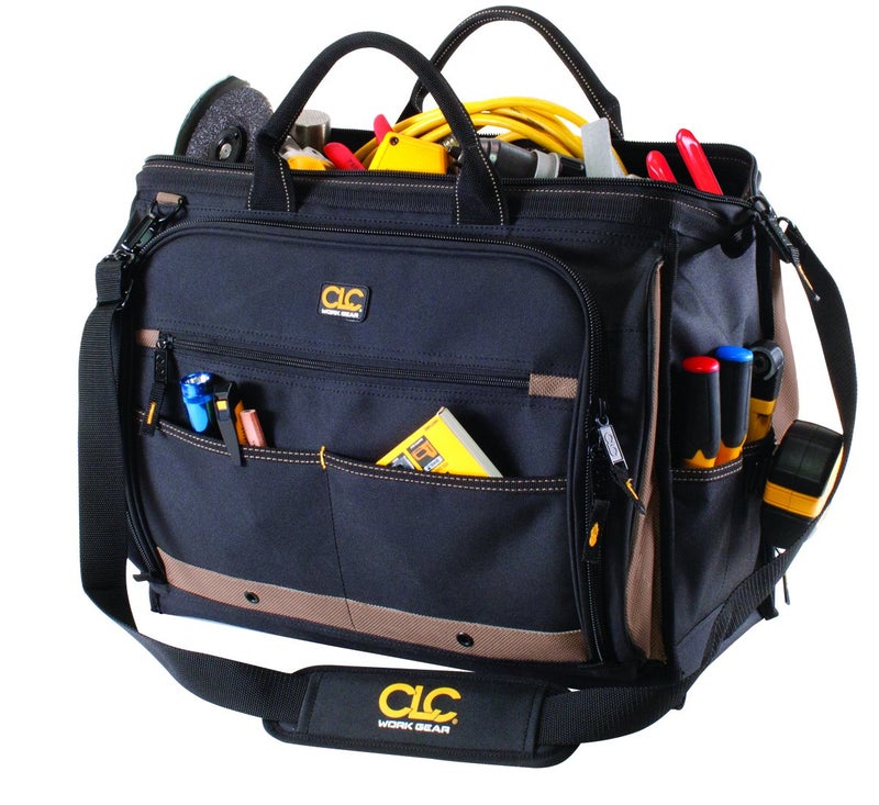 Custom Leathercraft1539 Multi-Compartment 50 Pocket Tool Bag - Image 5