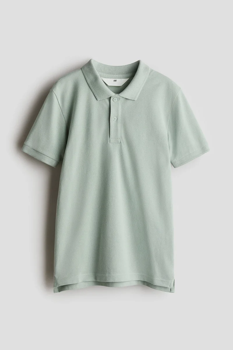 H&M Cotton Piqué Polo Shirt