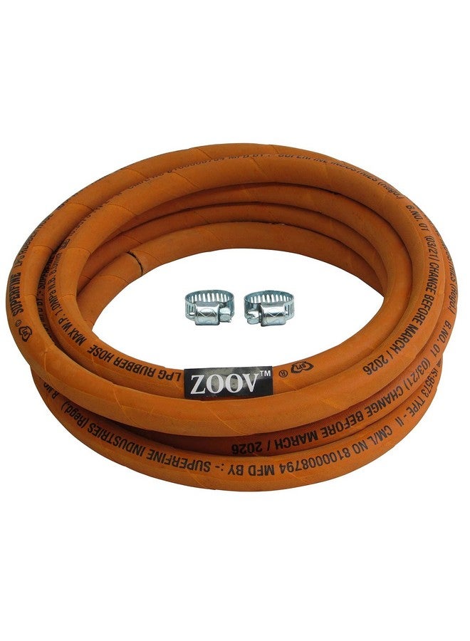 ZOOV Zoov Super Suraksha Fine Quality ISO Certified LPG Hose Flexible Gas Pipe (Steel Wire) (5 Meter)  - Image 5