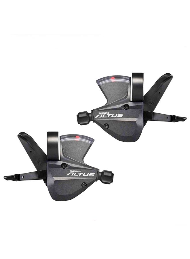 Shimano Altus SL-M370 3×9-Speed Left & Right Trigger Shifter Set – Rapidfire Plus - Image 1