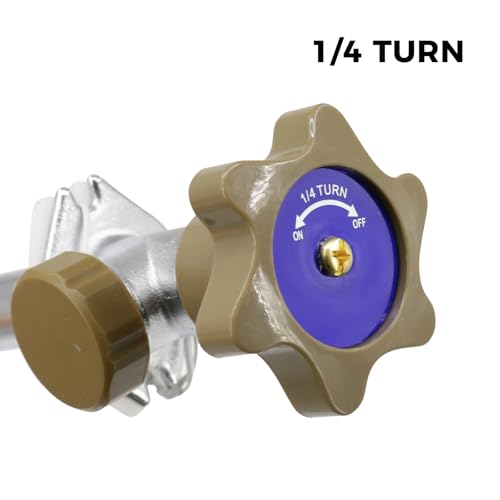 Himaweek 8inch AntiSiphon Frost Free Sillcock Quater Turn 34Inch Hose Bibb x 12Inch PEX EndNo Lead Brass Valve Frost Proof Outdoor Faucet Spigot - Image 3