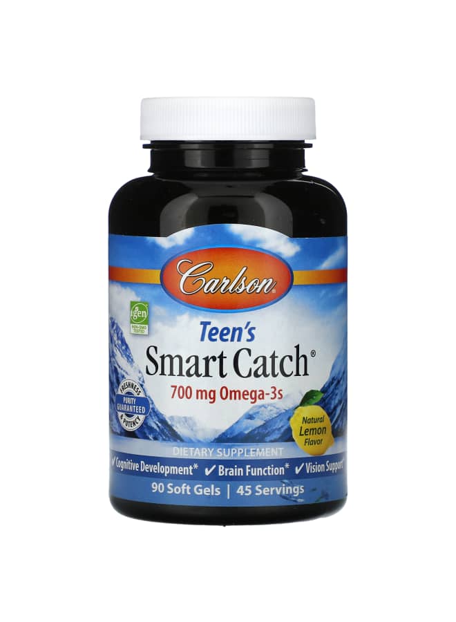 Teen's Smart Catch, Natural Lemon, 90 Soft Gels