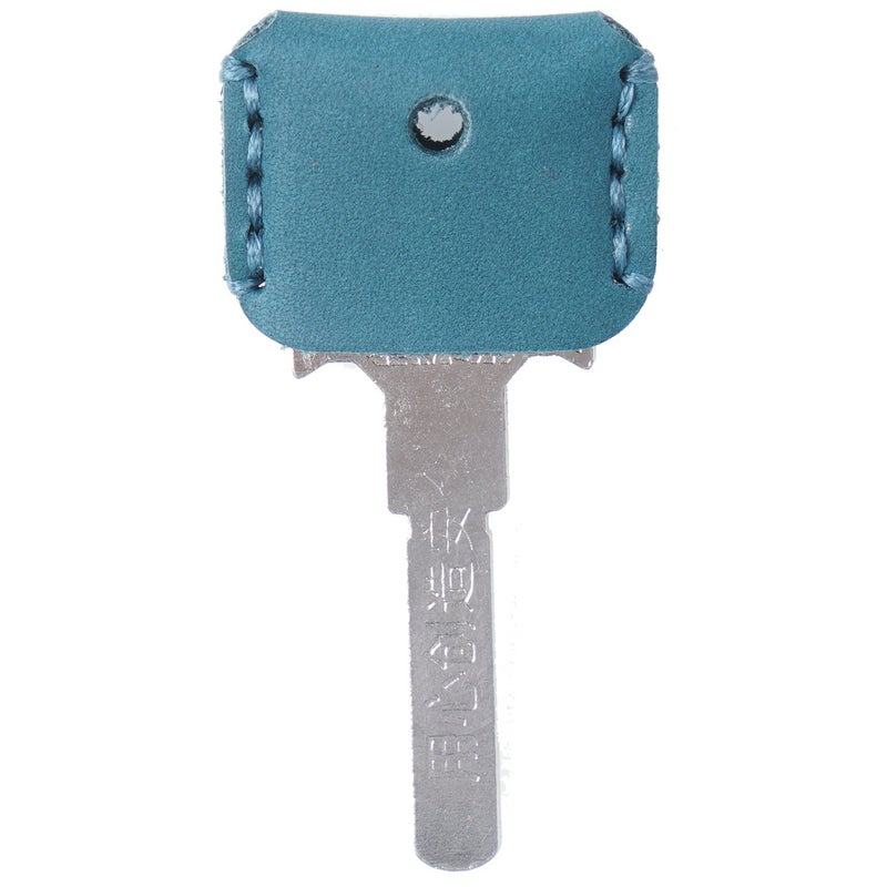 Genuine Leather Retro Keycase Gift Oil Wax Pan Am Blue