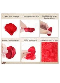 Cool Baby Silk Rose Petals Wedding Flower Decoration Artificial Red Best for Wedding Anniversary Birthday Party Accessories  - Image 2