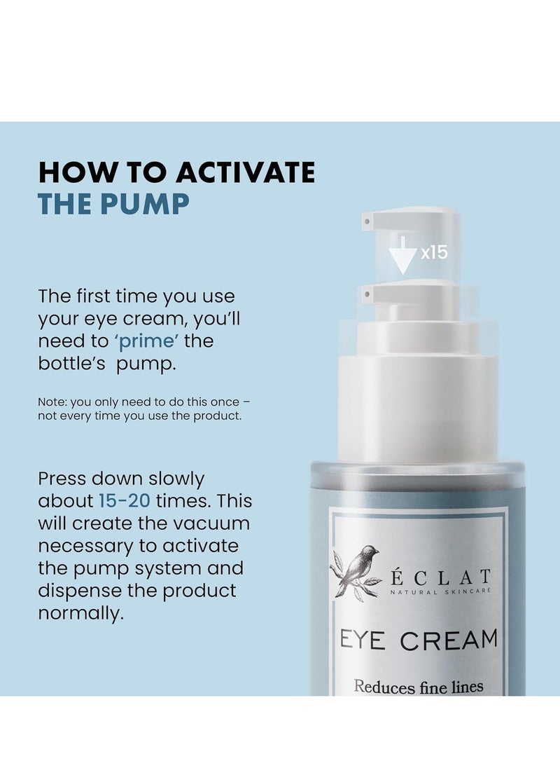 Eclat Skincare Eye Cream - 3X More Potent Encapsulated Vitamin E Anti-Ageing with Soothing Oat Extract, HA and Antioxidants  - Image 4