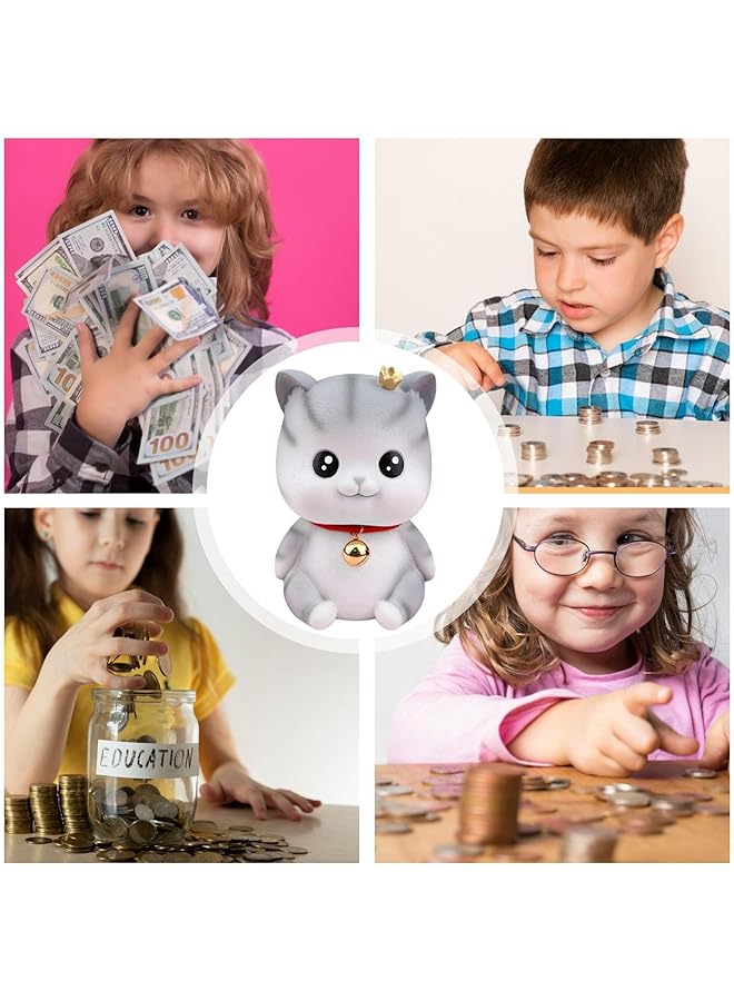 erorex Cat Money Bank Saving Money Jar Decorative Coin Bank For Home Living Room Bookshelf Cute Cat Design Money Saving Box Ideal For Kids And Adults Stylish Home Decor Piece - Image 4