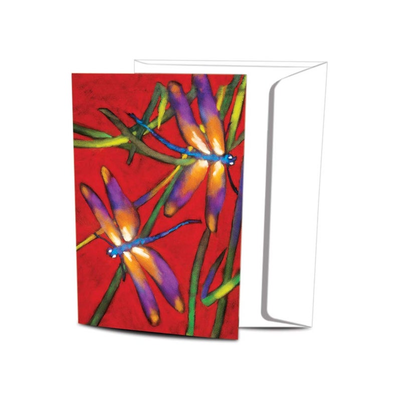 Tree-Free Greetings - All Occasion Cards - Artful Designs - 12 Greeting Cards + White Envelopes - Made in USA - 100% Recycled Paper - 4 x 6 - Deux Libuelles (FS66502) - Image 1