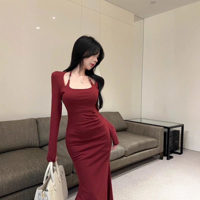 Hepburn style dress, elegant feminine daily styling - Image 2