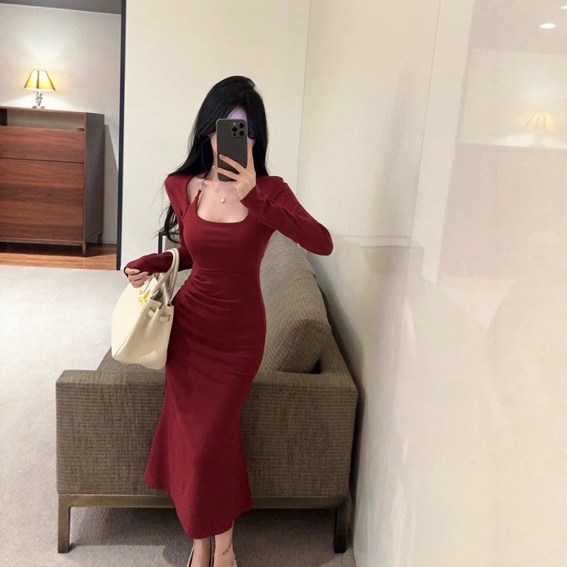 Hepburn style dress, elegant feminine daily styling - Image 4