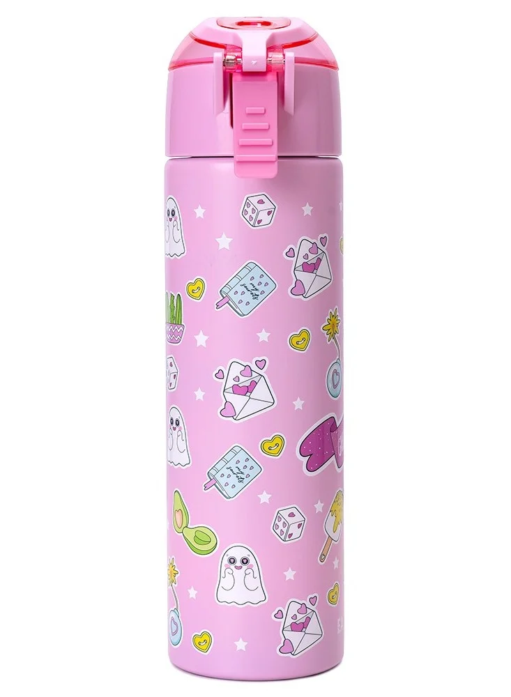 Eazy Kids Eazy Kids Insulated Steel Water Bottle w/Spray Pink - 640ml
