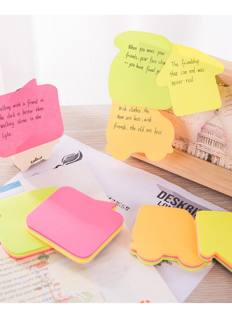 Deli 80-Piece Fancy Shaped Sticky Notes Multicolour - Image 3