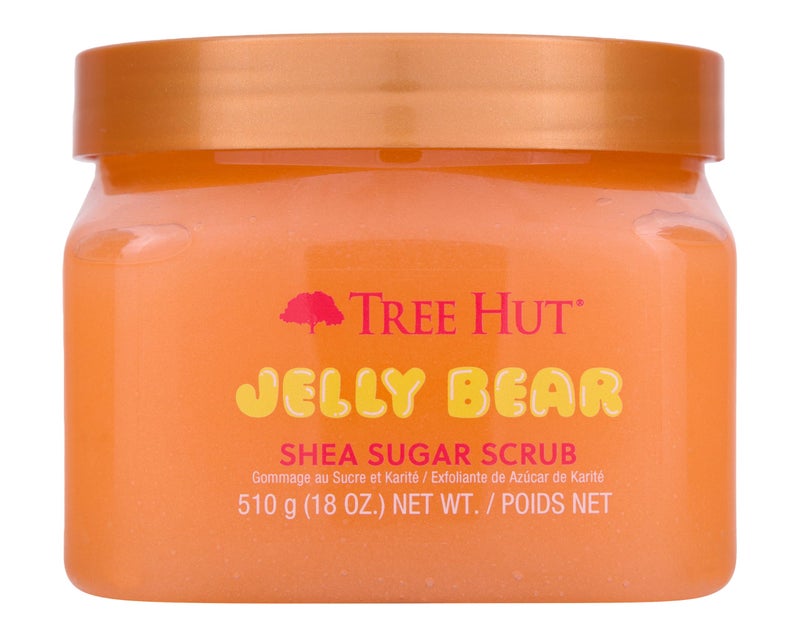 Tree Hut Jelly Bear Shea Sugar Scrub, Exfoliating, Hydrating & Moisturizing Body Scrub with Shea Butter & Nourishing Essential Oils, Smooth & Soften Skin, 18 oz - Image 1