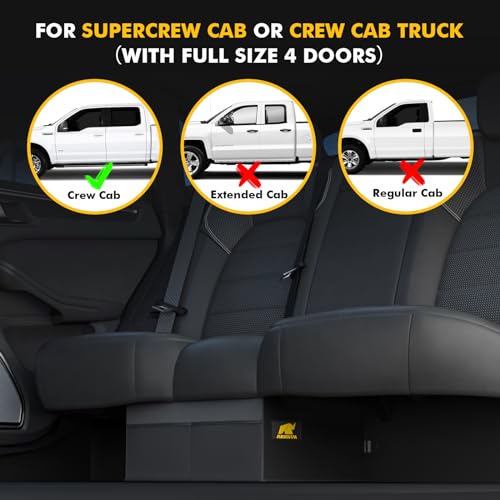 MIKKUPPA Truck Under Seat Storage - Replacement for 2015-2024 Ford F150 F250 F350, for 2 Compartments for Bench Seat Truck Tool Box Organizer Underseat Storage Bag - Image 5