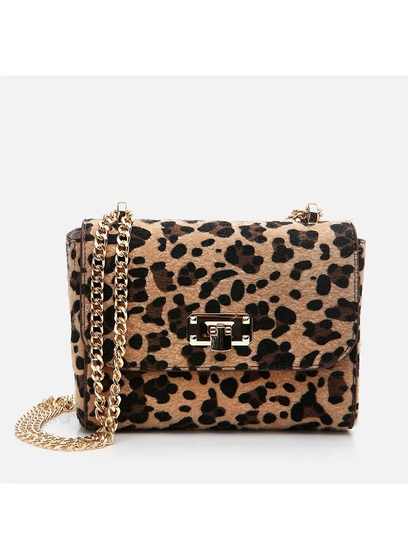 Hotiç 03CAH301670A370 LEOPARD Patterned Women's Bag