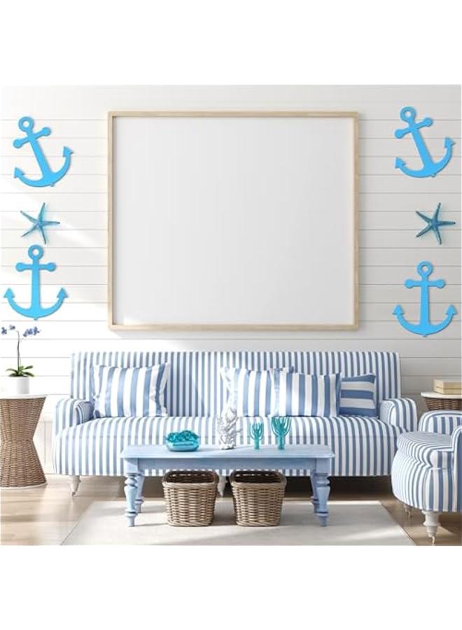 Arabest 12 Pack 12 Inch Blank Anchor Cutout Unfinished Wood Anchor Slices Wooden Anchor for Crafts Summer Anchor Shaped Ornaments Door Hanger Decor for Summer Home Party Decoration Craft Project - Image 4