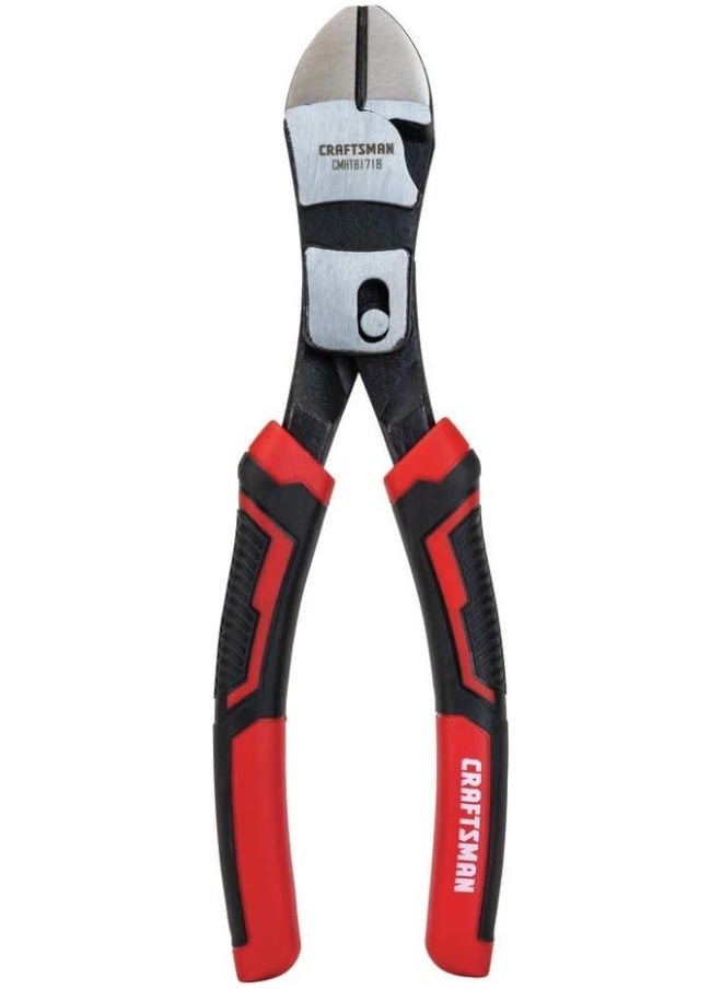 CRAFTSMAN - CRAFTSMAN Diagonal Cutting Pliers, 8-Inch Compound Action, Red - Image 1
