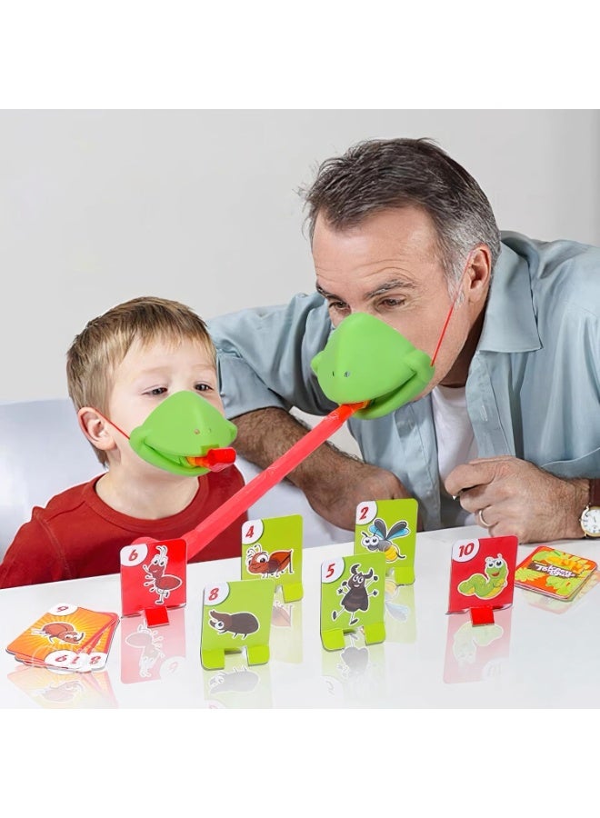 LuckSa Two-player battle  Frog Tongue Game Set - Multiplayer Party Game With Blow Tongue Mask and Blowing Air - Image 4