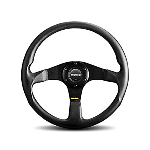 Momo TUN35BK0B Tuner Black 350 mm Leather Steering Wheel - Image 1
