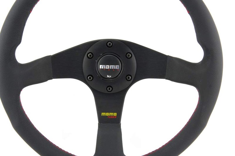Momo TUN35BK0B Tuner Black 350 mm Leather Steering Wheel - Image 5