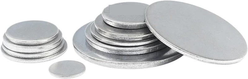 Stainless Steel Discs, Round Flat Plates, 6mm-90mm Diameter, 1mm-2.7mm Thickness, Solid Circular Sheets, 10pcs (22x1.1mm), Durable and Versatile for DIY Projects - Image 1