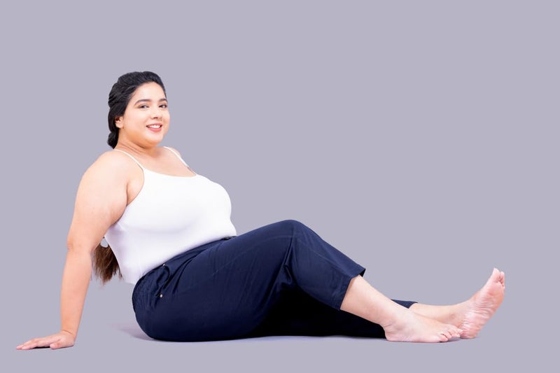 CUPID Woman's Regular Fit Plus Size Capri Pant (Navy Blue XXXX-Large) - Image 3