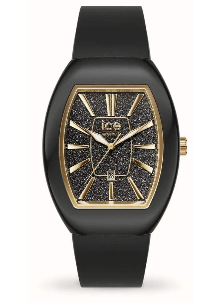 Ice-Watch 024030 Boliday Black Glitter Gold Watch