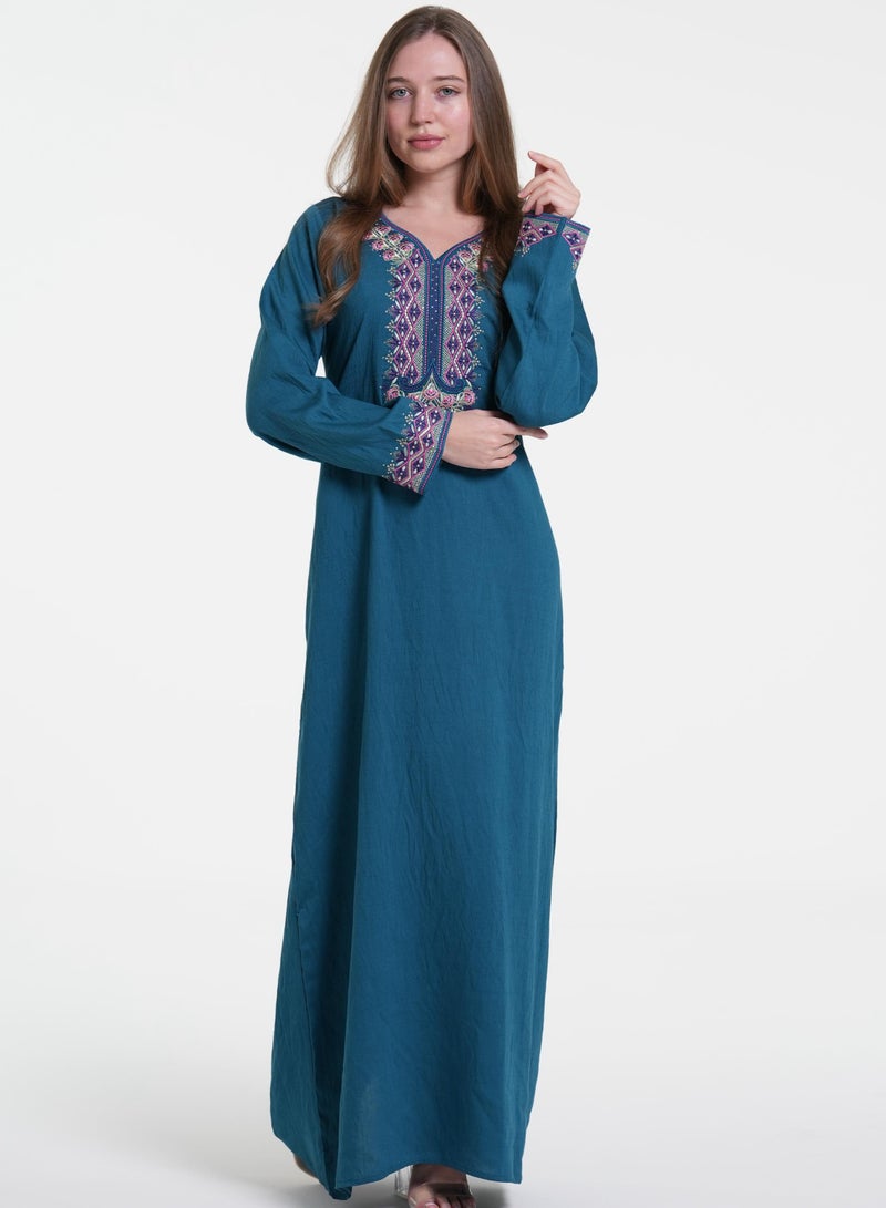 AL BENT AL SHARQIEH women jalabiya , arabian traditional dress  - Image 2