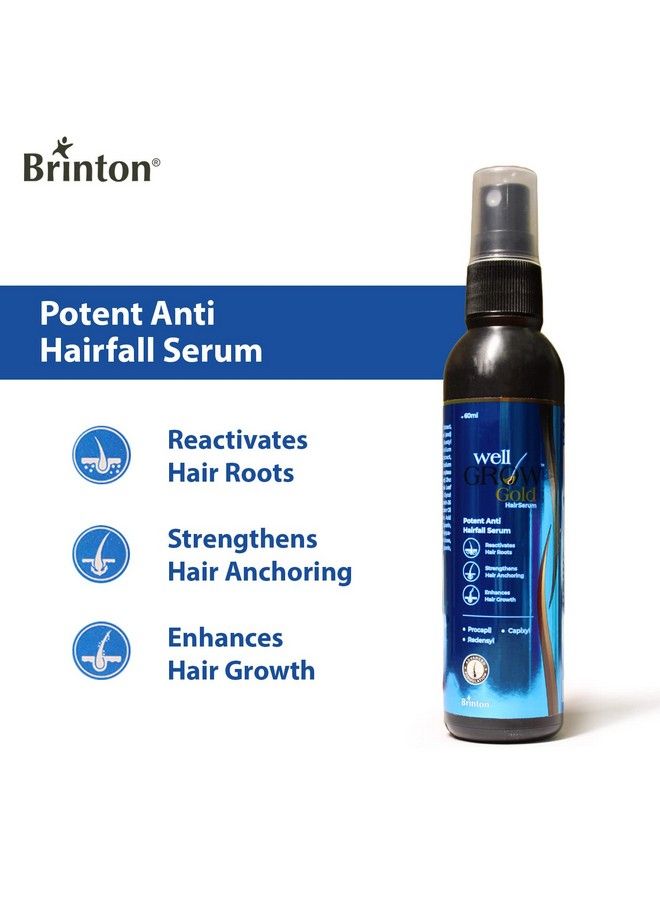 Brinton سيروم ويل جرو جولد للعناية بالشعر للنساء والرجال (60 مل) - Image 4