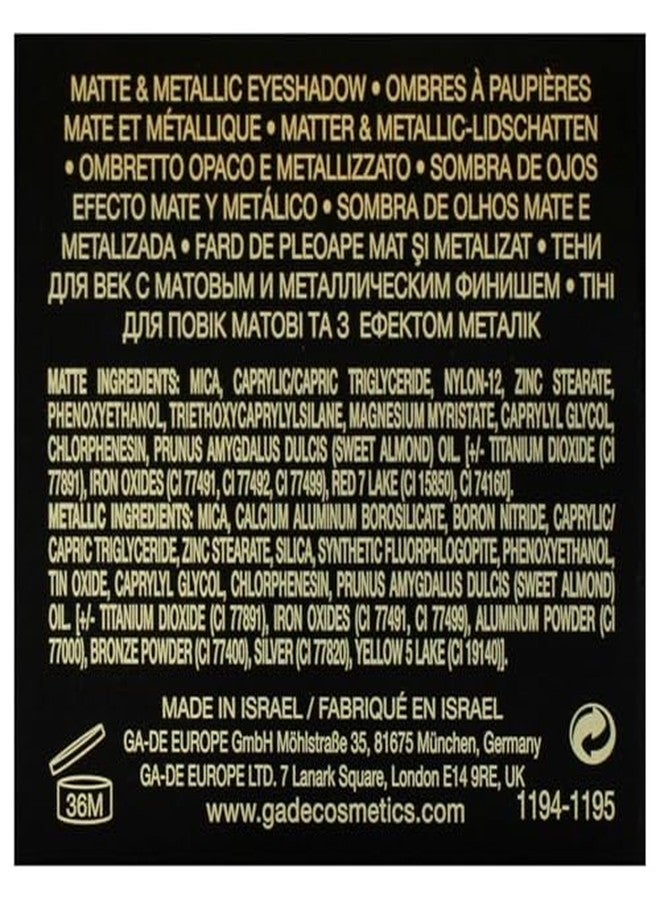 جي أيه-دي إي ظلال عيون GA-DE Velveteen Metallic أحادية اللون، 188 - غنية باللؤلؤ، مكياج عيون لامع - ناعمة كالحرير، ذات صبغة كثيفة، سهلة الدمج - 0.105 أونصة - Image 5