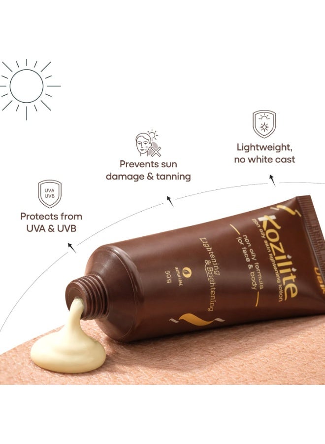 Ethiglo Kozilite Non Oily Lotion for Face & Body - 50gm - Image 3