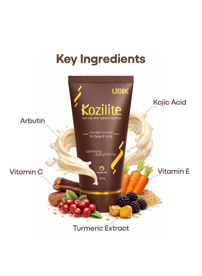 Ethiglo Kozilite Non Oily Lotion for Face & Body - 50gm - Image 2